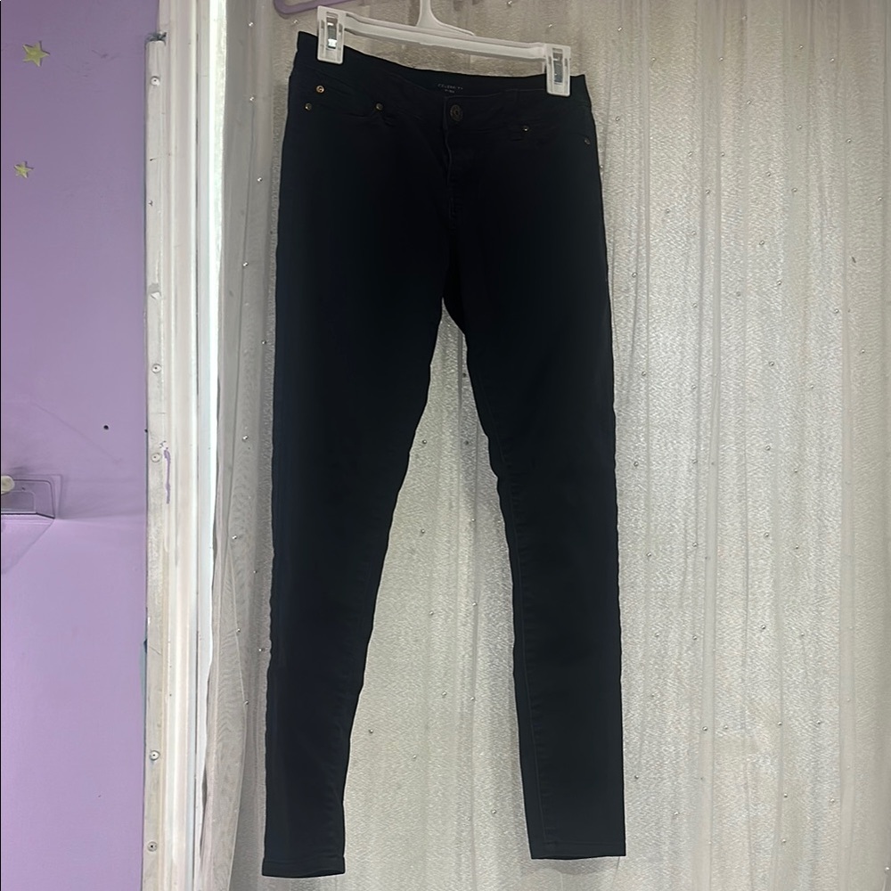 Celebrity Pink Dark Denim Jeans Low-Rise